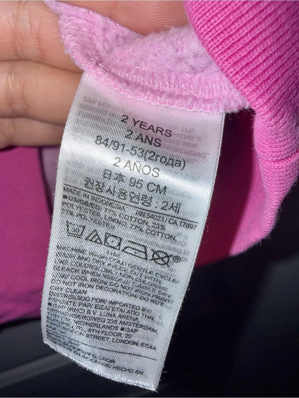 GAP x Barbie Pink Colorblock Hooded Sweatshirt